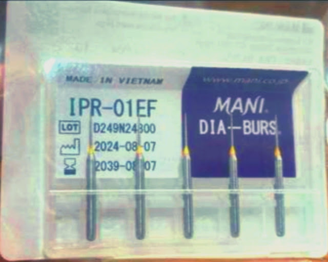 MANI DIA-BURS® IPR-01EF – Extra Fine Diamond Burs for Interproximal Reduction MANI DIA-BURS® IPR-01EF – Extra Fine Diamond Burs for Interproximal Reduction